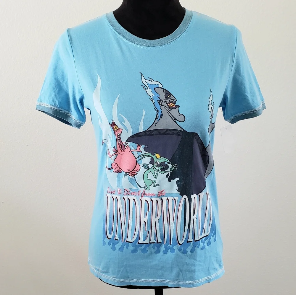 NWT Disney Parks Hercules Hades Burnout Tee Size Small - Picture 2 of 7